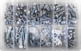 Class 8.8 M10 Bolt/Nut/Washer Assortment Kit with 255 durable zinc plated pieces for various fastening tasks.