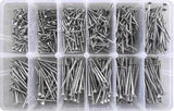A 452-piece stainless steel square drive screw kit, designed for durability and versatility in various fastening applications.