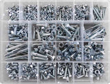 Comprehensive 290-piece Class 8.8 Metric Bolting Kit featuring zinc-plated bolts, nuts, and washers for versatile fastening.