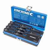 Kincrome 10 Piece Hex Impact Socket Set with durable Cr-Mo construction, includes sizes 5mm to 19mm, organized in an EVA tray.