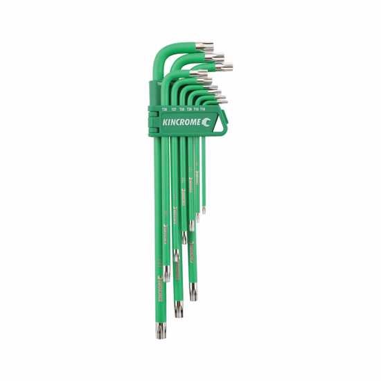Kincrome 9 Piece TORX Key Set featuring durable S2 steel keys in various sizes, perfect for automotive and home repairs.