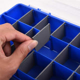Kincrome Medium Plastic Organiser with 23 compartments, clear lid, handle, and twin latches for secure storage of tools and fasteners.