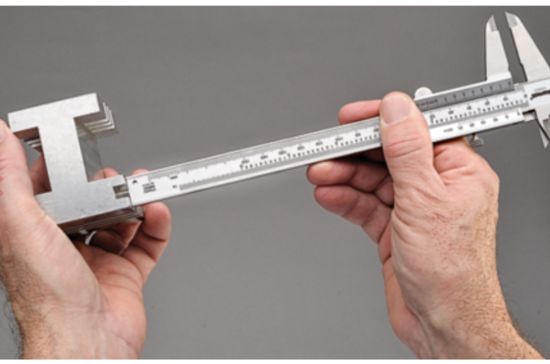 Starrett Vernier Caliper 125MEA-12/300mm, durable stainless steel, with metric/inch readings and precision lock screw.