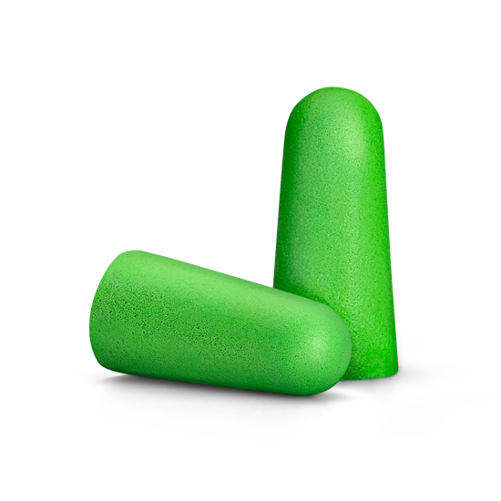 Prosafe Torpedo Earplugs in high visibility, uncorded, bullet shape for effective noise reduction and safety compliance.