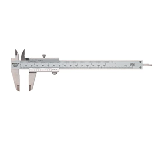 Starrett Vernier Caliper 125MEB with 200mm range, precise graduations, and sturdy stainless steel for accurate measurements.