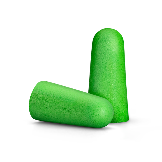 Prosafe Torpedo Earplugs in high visibility color, offering single-use hearing protection with optimal comfort and noise reduction.