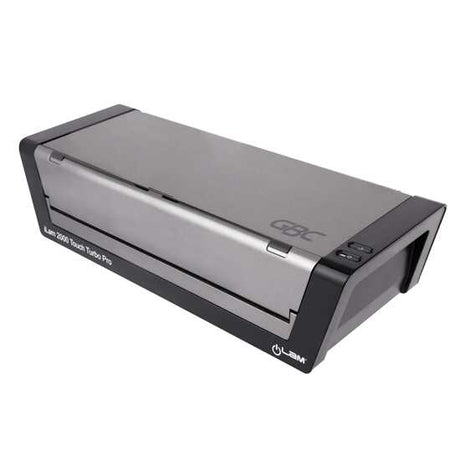 High-speed GBC iLam 2000 Touch Turbo Pro A3 Laminator with smart sensors, quick warm-up, and auto reverse for perfect results.