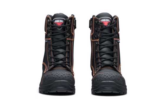 Zip Sided Safety Boots - John Bull Kokoda 3.0 4999 Black (Size 10)