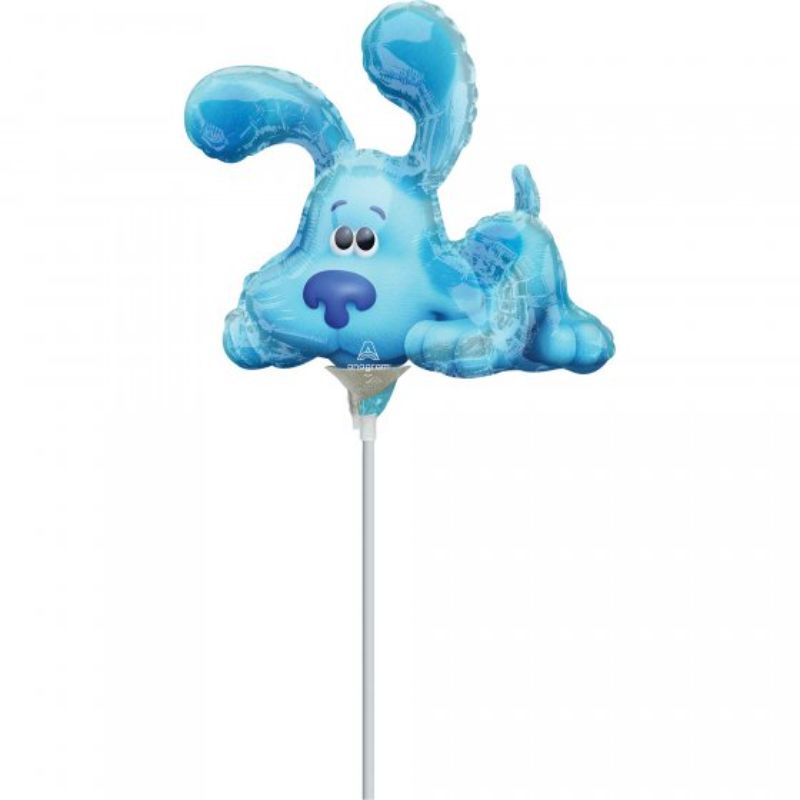 Vibrant Mini Shape Blue's Clues foil balloon featuring iconic Blue, perfect for parties and celebrations.