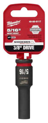 Milwaukee Shockwave Deep Impact Duty Socket 3/8"Dr-5/16" (Each)