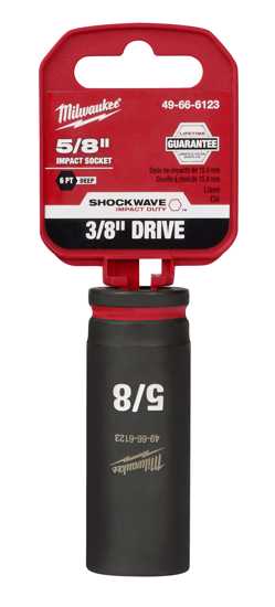 Milwaukee Shockwave Deep Impact Duty Socket 3/8"Dr-5/8" (Each)