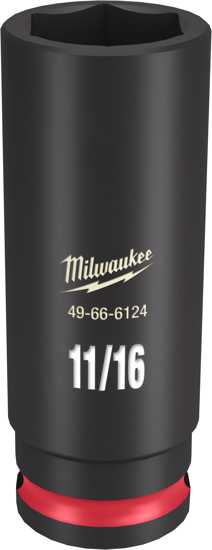 Milwaukee Shockwave Deep Impact Duty Socket 3/8"Dr - 11/16" (Each)