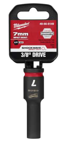 Milwaukee Shockwave Deep Impact Duty Socket 3/8"Dr-7mm (Each)