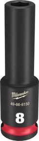 Milwaukee Shockwave Deep Impact Duty Socket 3/8"Dr-8mm (Each)