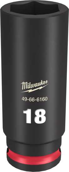 Milwaukee Shockwave Deep Impact Duty Socket 3/8"Dr-18mm (Each)