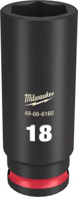 Milwaukee Shockwave Deep Impact Duty Socket 3/8"Dr-18mm (Each)