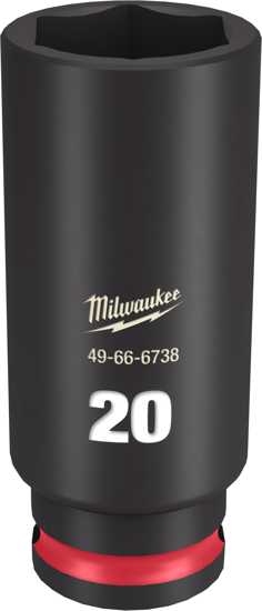 Milwaukee Shockwave Deep Impact Duty Socket 3/8"Dr - 20mm (Each)