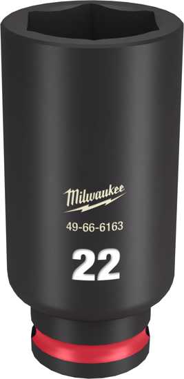 Milwaukee Shockwave Deep Impact Duty Socket 3/8"Dr-22mm (Each)