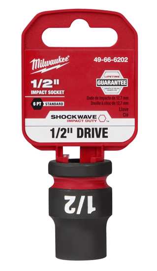 Milwaukee Shockwave Impact Duty Socket 1/2" Drive-1/2" (Each)