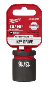 Milwaukee Shockwave Impact Duty Socket 1/2" Drive-13/16" (Each)