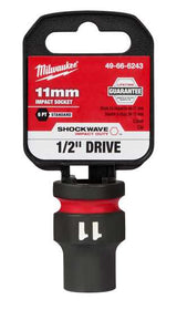 Milwaukee Shockwave Impact Duty Socket 1/2" Drive-11mm (Each)