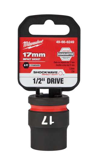 Milwaukee Shockwave Impact Duty Socket 1/2" Drive-17mm (Each)