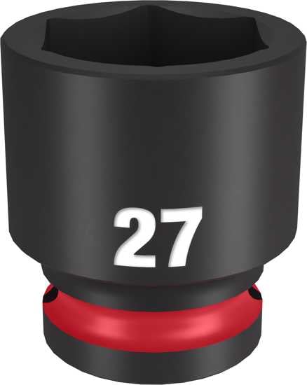 Milwaukee Shockwave Impact Duty Socket 1/2" Drive-27mm (Each)