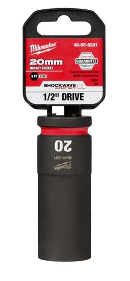 Milwaukee Shockwave Deep Impact Duty Socket 1/2"Dr-20mm (Each)