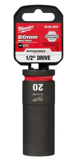 Milwaukee Shockwave Deep Impact Duty Socket 1/2"Dr-20mm (Each)