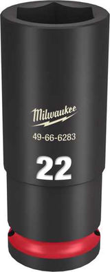 Milwaukee Shockwave Deep Impact Duty Socket 1/2"Dr-22mm (Each)