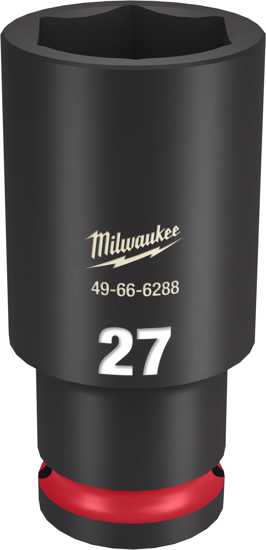 Milwaukee Shockwave Deep Impact Duty Socket 1/2"Dr - 27mm (Each)