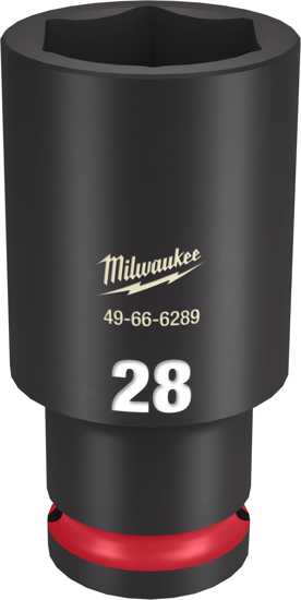 Milwaukee Shockwave Deep Impact Duty Socket 1/2"Dr - 28mm (Each)