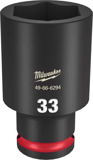 Milwaukee Shockwave Deep Impact Duty Socket 1/2"Dr-33mm (Each)