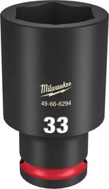 Milwaukee Shockwave Deep Impact Duty Socket 1/2"Dr-33mm (Each)