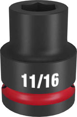 Milwaukee Shockwave Impact Duty Socket 3/4" Drive-11/16" (Each)