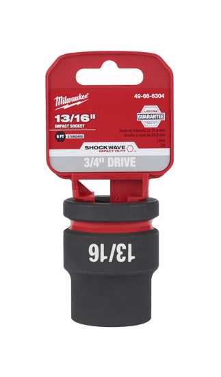 Milwaukee Shockwave Impact Duty Socket 3/4" Drive-13/16" (Each)