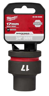 Milwaukee Shockwave Impact Duty Socket 3/4" Drive-17mm (Each)