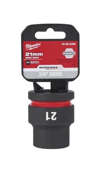 Milwaukee Shockwave Impact Duty Socket 3/4" Drive-21mm (Each)