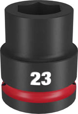 Milwaukee Shockwave Impact Duty Socket 3/4" Drive-23mm (Each)