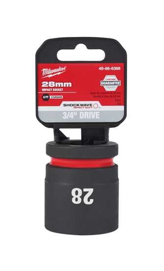 Milwaukee Shockwave Impact Duty Socket 3/4" Drive-28mm (Each)