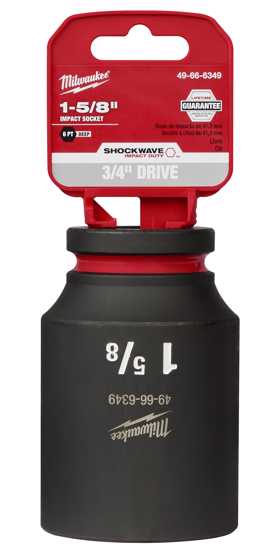 Milwaukee Shockwave Deep Impact Duty Socket 3/4"Dr-1-5/8" (Each)