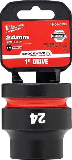 Milwaukee Shockwave Impact Duty Socket 1" Drive-24mm (Each)