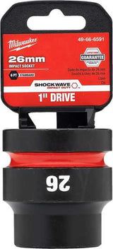 Milwaukee Shockwave Impact Duty Socket 1" Drive-26mm (Each)