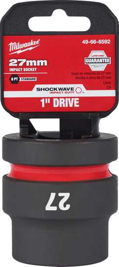 Milwaukee Shockwave Impact Duty Socket 1" Drive-27mm (Each)