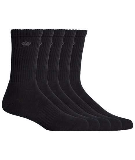 KingGee, Men's Crew Cotton Work Sock, K09035-Pack of 5 (Packet)