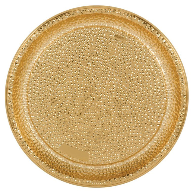 Elegant 40cm gold hammered decorative tray, perfect for serving, showcasing decor, or organizing items in any home.