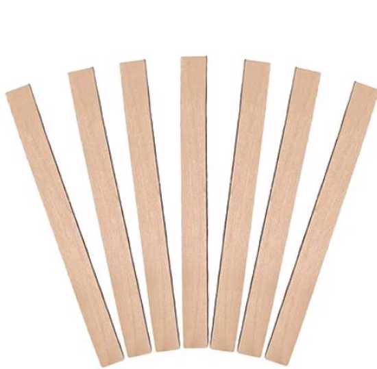 Eco-friendly wooden stir sticks measuring 113x10mm, perfect for stirring drinks in 6oz and 8oz cups, 1000-pack.