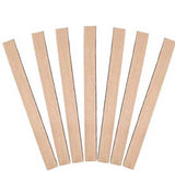 Eco-friendly wooden stir sticks measuring 113x10mm, perfect for stirring drinks in 6oz and 8oz cups, 1000-pack.