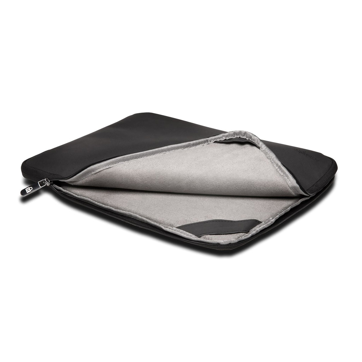 Kensington LS440 14.4'' black laptop sleeve with plush lining for protection, designed for most 14-inch devices.