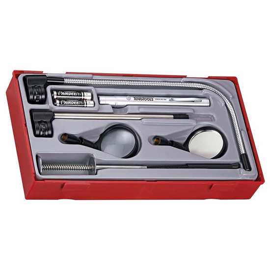 Teng Pickup insp Tool Set w/LED Torch  -  TC - Tray - 8 Piece - Set